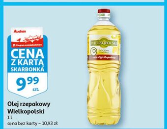 Auchan Olej wielkopolski rzepakowy oferta