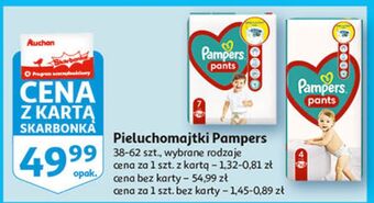 Auchan Pieluchomajtki 4 pampers pants oferta