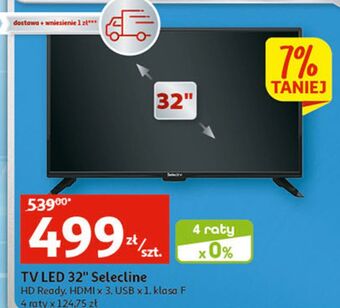 Auchan Telewizor led 32" selecline oferta
