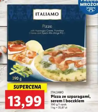 Lidl Italiamo Pizza ze szparagami, serem i boczkiem 390g oferta