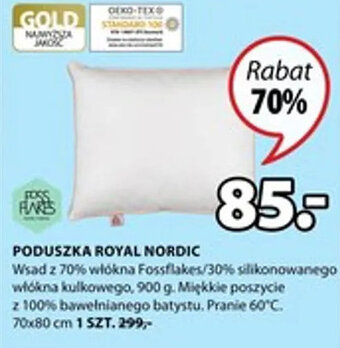 JYSK Poduszka royal nordic 70x80cm oferta