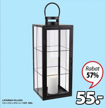 JYSK Latarnia Villads S20xD20xW50cm oferta