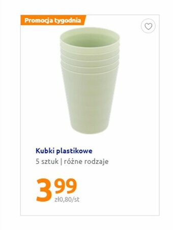 Action Kubki plastikowe oferta