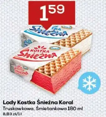 Lewiatan Lody Kostka Śnieżna Koral 180ml oferta