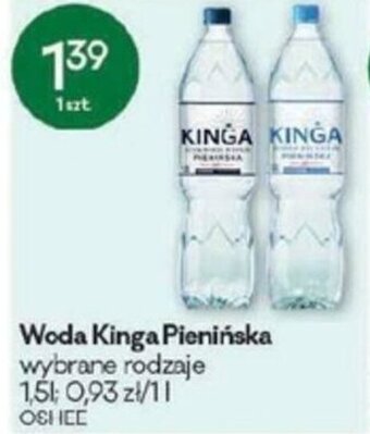 Groszek Woda Kinga Pienińska 1,5l oferta