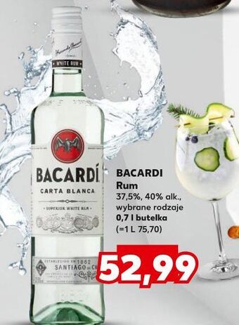 Kaufland Rum bacardi carta blanca oferta