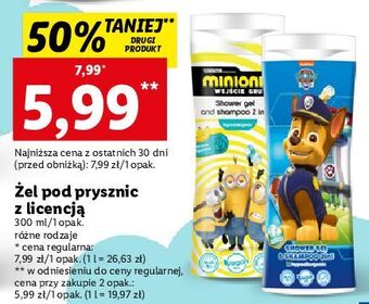 Lidl Żel pod prysznic psi patrol oferta