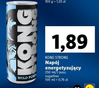 Lidl Napój energetyczny light kong strong wild power oferta