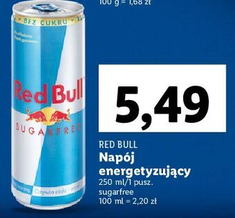 Lidl Napój energetyczny bez cukru red bull oferta
