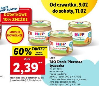Lidl Pierwsza gruszka hipp oferta