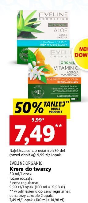 Lidl Krem przeciwzmarszczkowy vitamin c eveline organic oferta