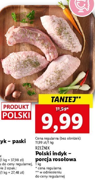 Lidl Porcja rosołowa z indyka rzeźnik codzienna dostawa oferta