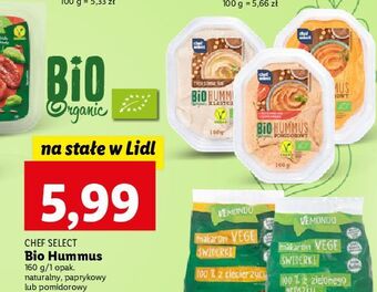 Lidl Hummus pomidorowy chef select oferta