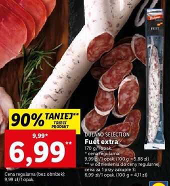Lidl Fuet dulano selection oferta