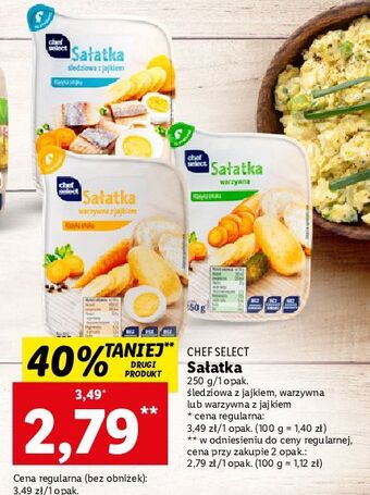 Lidl Sałatka warzywna chef select oferta