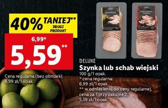 Lidl Szynka wiejska wędzona deluxe oferta