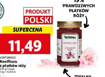 Lidl Konfitura z płatków róży vortumnus oferta