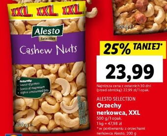 Lidl Orzechy nerkowca alesto oferta