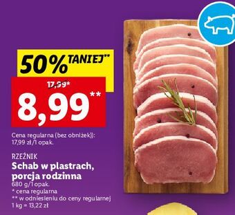 Lidl Schab wieprzowy bez kości plastry rzeźnik codzienna dostawa oferta