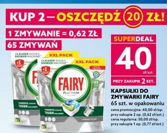 Dealz Tabletki do zmywarek lemon fairy platinum oferta