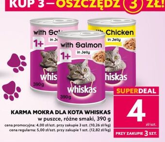 Dealz Karma dla kota z łososiem whiskas oferta