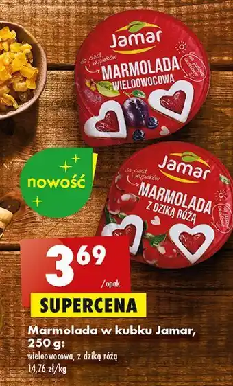 Biedronka Marmolada o smaku dzikiej róży jamar oferta