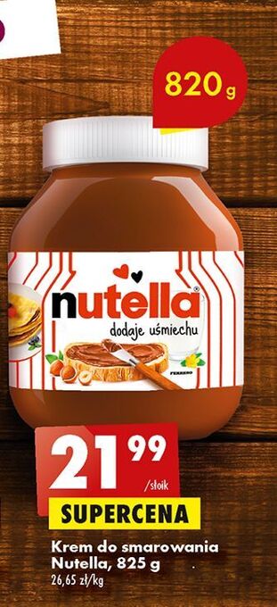 Biedronka Krem czekoladowo-orzechowy nutella oferta