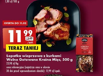 Biedronka Łopatka wieprzowa z kurkami kraina mięs oferta