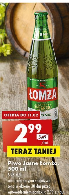 Biedronka Piwo łomża jasne (dawniej export) oferta