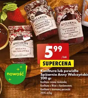 Biedronka Konfitura z czerwonej porzeczki spiżarnia anny walczyńskiej oferta