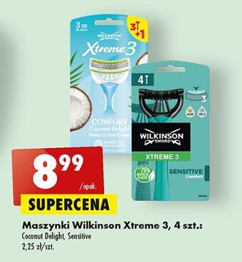 Biedronka Maszynka do golenia wilkinson xtreme 3 sensitive comfort oferta