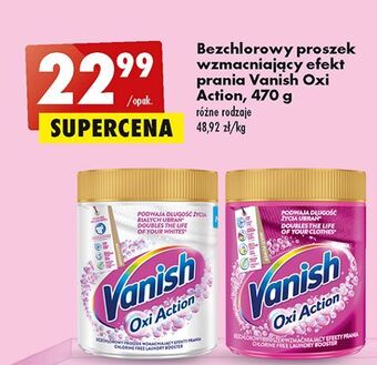 Biedronka Odplamiacz w proszku white vanish oxi action oferta