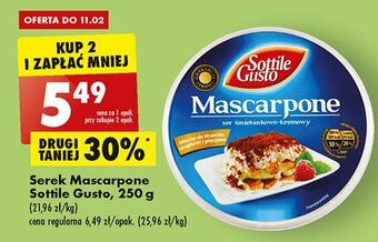 Biedronka Serek mascarpone sottile gusto oferta