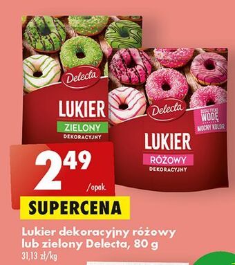 Biedronka Lukier różowy delecta oferta