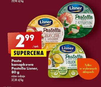 Biedronka Pasta z krewetek lisner pastella oferta