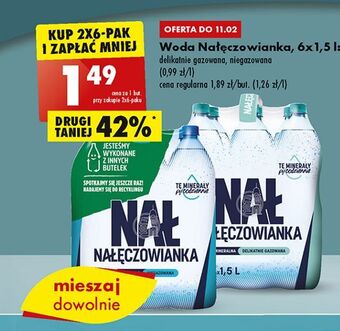 Biedronka Woda niegazowana nałęczowianka oferta