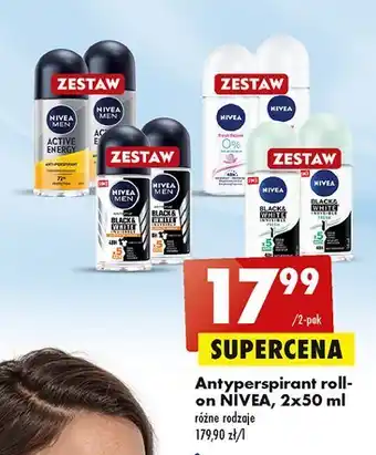 Biedronka Antyperspirant nivea men active energy oferta