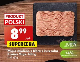Biedronka Mięso mielone z fileta kurczaka kraina mięs oferta