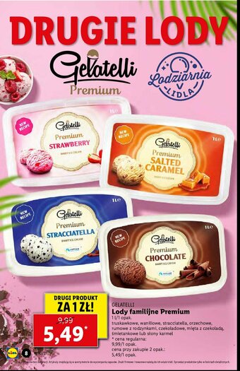 Lidl Lody premium stracciatella 1 SZT 1 L oferta