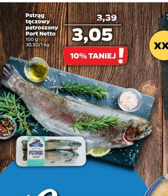 Netto Pstrąg tęczowy patroszony port netto oferta