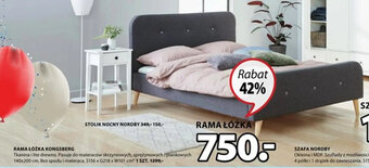 JYSK Rama łóżka Kongsberg S156xG218xW101cm oferta