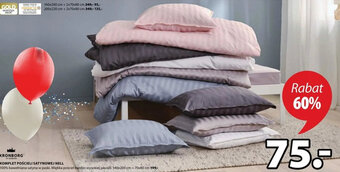 JYSK Kronborg Komplet pościeli satynowej Nell 140x200cm + 70x80cm oferta