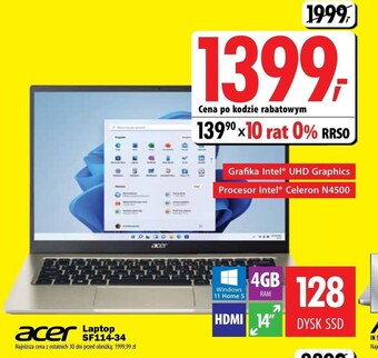 Media Expert Laptop acer oferta