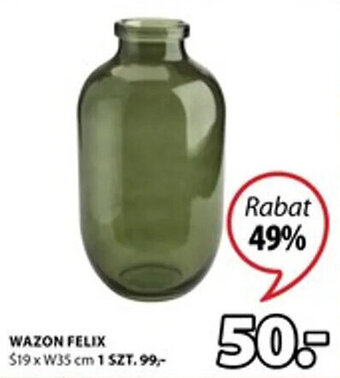 Wazon Felix Ś19xW35cm