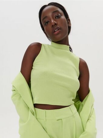 Sinsay Crop top w prążki oferta