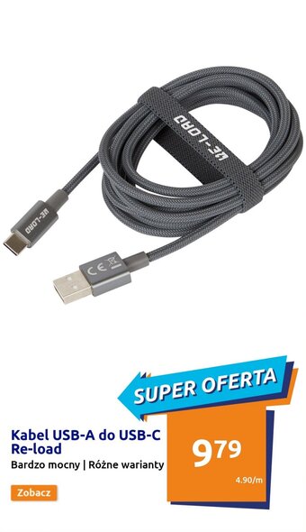 Action Re-Load kabel usb-a do usb-c oferta