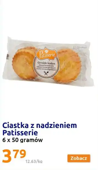 Action Patisserie ciasteczka z nadzieniem 6x50g oferta