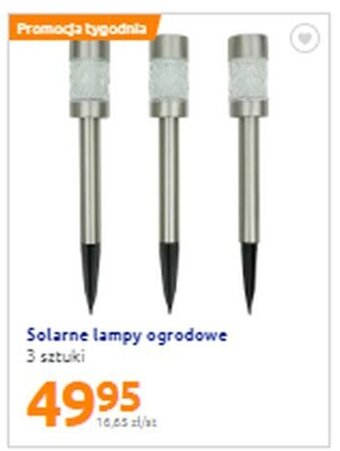 Action Solarne lampy ogrodowe 3szt oferta