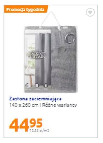 Action Zasłona zaciemniająca 140x260cm oferta