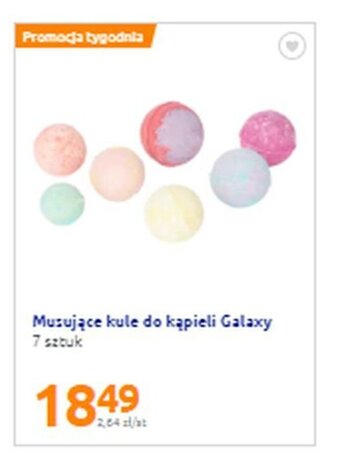 Galaxy musujące kule do kąpieli 7szt
